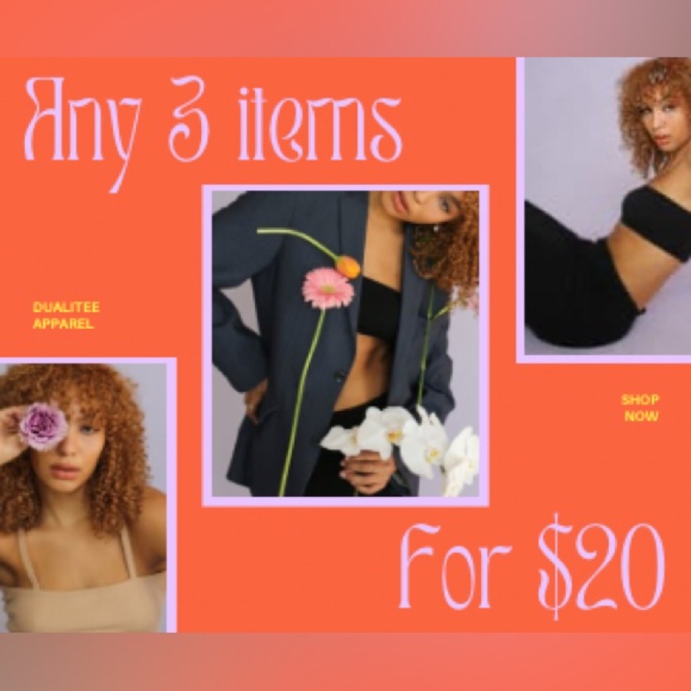 ⭐️3/$20 any items! ⭐️
